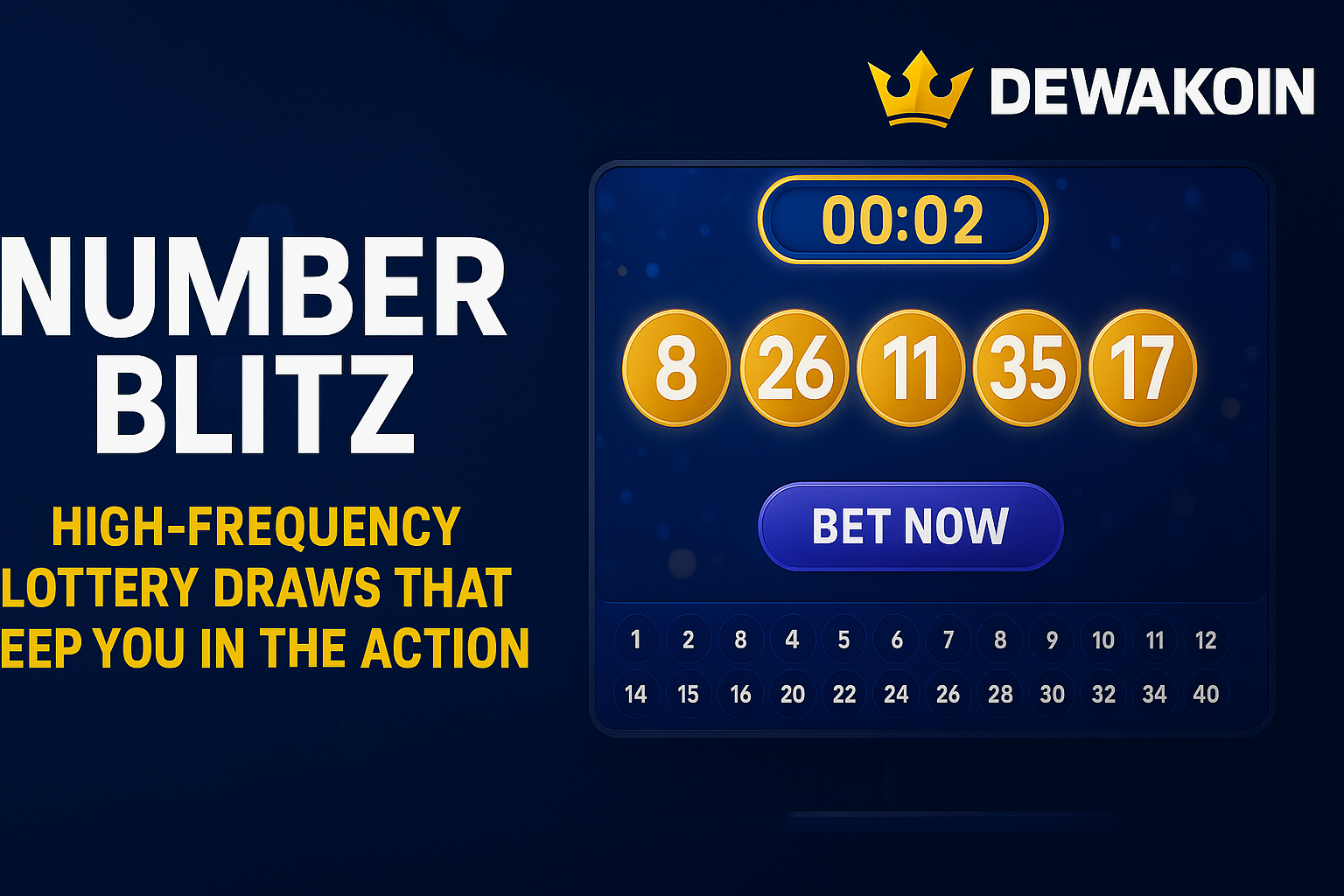 Number Blitz: High-Frequency Lottery Draws That Keep You in the Action – Only at Dewakoin
