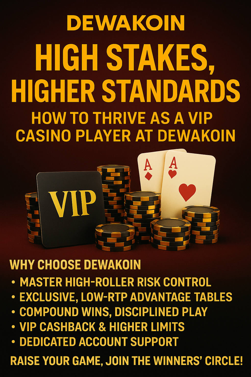 High Stakes, Higher Standards: How to Thrive as a VIP Casino Player at Dewakoin