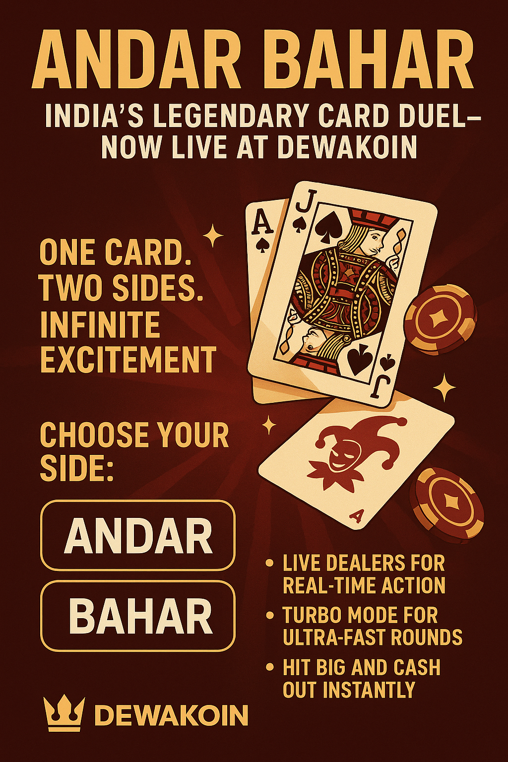 Andar Bahar: India’s Legendary Card Duel—Now Live at Dewakoin