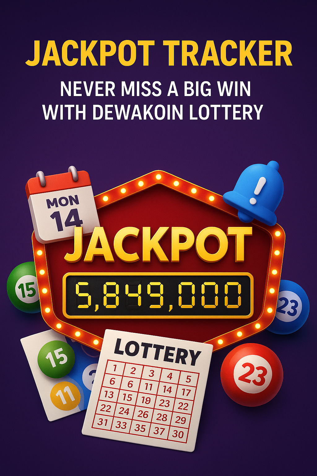 Jackpot Tracker: Never Miss a Big Win with Dewakoin Lottery