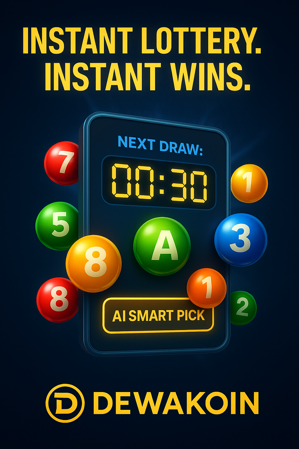 Dewakoin Instant Lottery: Fast Draws. Sharp Data. Real Wins.